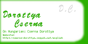 dorottya cserna business card